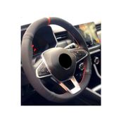 Renault Megane 4 Alkantra-karbon Kırmızı Yüzüklü Direksiyon Kılıf