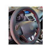 Renault Symbol 2013+ Uyumlu Direksiyon Kilifi Dikmeli Kirmizi Ipli 38×11Cm