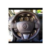 Renault Symbol Deri Dikmeli Direksiyon Kılıfı Soft Kırmızı Ipli 11cm