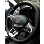 Renault Symbol Uyumlu Dikmeli Direksiyon Kilifi Siyah Duz Deri Kokusuz ( Delux)38×10.5Cm