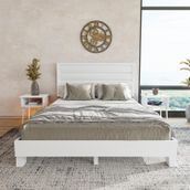 Renazzo Mobilya Hüma Model Beyaz Renk Çam Ahşap Yatay 100x200 cm Karyola