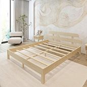 Renazzo Mobilya Lotus Model Vernikli Çam 90x200 cm Ahşap Karyola