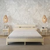 Renazzo Mobilya Lotus New Frezya Model 150x200 cm Vernikli Ahşap Karyola