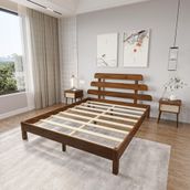 Renazzo Mobilya Lotus X Model Ceviz Çam 90x190 cm Ahşap Karyola
