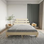 Renazzo Mobilya Lotus X New Firuze Model 90x200 cm Vernikli Ahşap Karyola