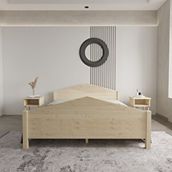 Renazzo Mobilya Milano Model 180x200 cm Doğal Çam Ahşap Karyola