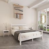 Renazzo Mobilya Natura Model 100x200 cm Beyaz Renk Çam Ahşap Karyola