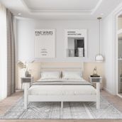 Renazzo Mobilya Urban Model 150x200 cm Beyaz Çam Ahşap Karyola