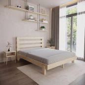 Renazzo Mobilya Urban New Model 140x200 cm Doğal Çam Ahşap Karyola