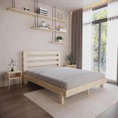 Renazzo Mobilya Urban New Model 90x190 cm Doğal Çam Ahşap Karyola