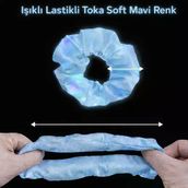 Renk Led Işıklı Lastikli Saç Tokası