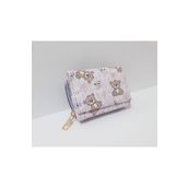 renkli çiçekler Çocuk Cüzdan 11x8 CM Mor Renk Ayıcık Desenli Çocuk Cüzdanı
