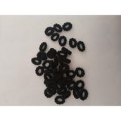 Renkli Mini Lastik Toka – Yumuşak Esnek Saç Lastiği, Bebek ve Çocuklar İçin Zararsız 95 adet Mini Saç Tokası (Siyah)