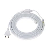 Repplam Beyaz Işık Neon 220 Volt Tak Çalıştır Neon Hortum 120 Ledli 2 mt Yüksek Işık Su Geçirmez Dış Mekan Uyumlu Led Aydınlatma