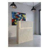 Resital Ledli Karşılama Bankosu G-90 cm Ofis Kasa Resepsiyon Masası BANKO-003-8-8
