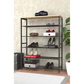Retodesign Retohome 6 Katlı Ayakkabılık Ve Çok Amaçlı Raf Siyah