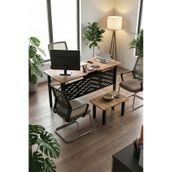 Retodesign SEHPALI BÜRO MASASI ,OFİS MASASI, 140 CM. ÇALIŞMA MASASI TAKIMI 5141