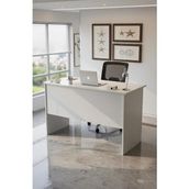 Retro Ofis Çalışma Masası Beyaz - Çok Renkli