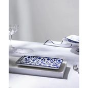 Reve Bleu Ellis Dikdörtgen Tabak - 22 cm - Mavi/Beyaz