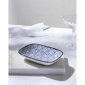 Reve Bleu Lucida Tabak - 17 cm - Mavi/Beyaz
