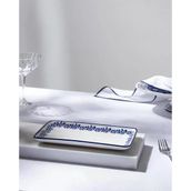 Reve Bleu Orva Dikdörtgen Tabak - 22 cm - Mavi/Beyaz