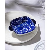 Reve Bleu Vista Kare Tabak - 17 cm - Mavi/Beyaz