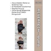 Revertech Aura Krem / Yarım Parmak - Kaymaz Avuç İçi Özellikli Motosiklet Eldiveni (Erkek)