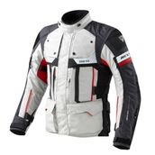 Revit Defender Pro Gore-Tex Gri-Kırmızı Motosiklet Montu