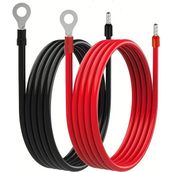Reyvolt Solar Kablo Çap 4 Mm2 O-Ring ve Yüksük Uç Montajlı - 3 METRE