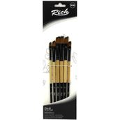 Rich 6'lı Yan Kesik Fırça Seti