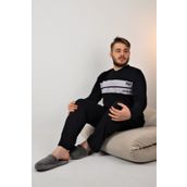 Rimoli %100 Pamuklu Süprem Erkek Büyük Beden Pijama Takımı 835