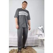 Rimoli Erkek Büyük Beden Kısa Kollu Pijama Takımı
