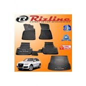 Rizline Audi Q5 3D Paspas + 3D Bagaj Havuzu 2008 - 2015 Arası Siyah Set