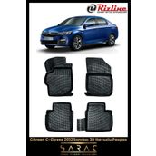 Rizline Citroen C-Elysee 2017 Model Siyah 3D Havuzlu Paspas