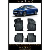 Rizline Citroen C-Elysee 2023 Model Siyah 3D Havuzlu Paspas