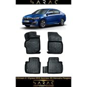 Rizline Citroen C-Elysee 2024 Model Siyah 3D Havuzlu Paspas