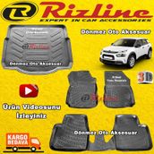 Rizline Citroen C4 Cactus 2014 Sonrası 3D Bagaj Havuzu