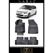 Rizline Citroen C4 Grand Picasso 7 Koltuk 2018 Model 3D Havuzlu Paspas