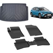 Rizline Hyundai Bayon 2021+ 4.5 D Sahler Siyah Paspas ve 3D Bagaj Havuzu