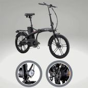 RKS DS10 Pro Alfa Romeo R-1 Siyah Katlanabilir İnce Teker Elektrikli Bisiklet