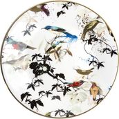 Roberto Cavalli Garden's Birds Kuş Desenli Porselen Pasta Tabağı 21 cm - Standart