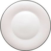 Roberto Cavalli Lizzard Platin Yılan Derisi Desenli Porselen Yemek Tabağı 27 cm - Beyaz - Standart