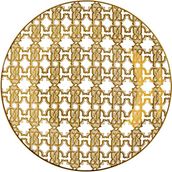 Roberto Cavalli Monogram Gold Altın Dekorlu Porselen Pasta Tabağı 21 cm - Standart