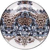 Roberto Cavalli Palazzo Pitti Leopar Desenli Porselen Ekmek ve Tatlı Tabağı 16,5 cm - Standart