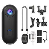 Robeve Mini Wifi Aksiyon Kamerası 4K Giyilebilir Aksiyon Kamera - Su Geçirmez Tasarım - Ses ve Görüntü - Motorsiklet Görüntü Kaydı - Aksiyon Görüntü Kaydı