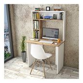 Robin Home Cornelia Beyaz Çalışma Masası Kitaplık