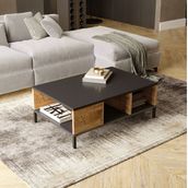 Robin Home Troya Salon Metal Ayaklı Çam Orta Sehpa