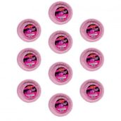Roll-Up Kullan At Renkli Pembe Parti Davet Plastik Tabak - 22 Cm. - 25 Adetlik 10 Paket