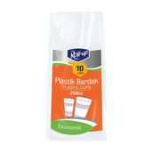 Roll-Up Plastik 250 cc 10'lu Bardak