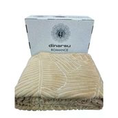 Romans Emboss Tek Kişilik Battaniye Vizon